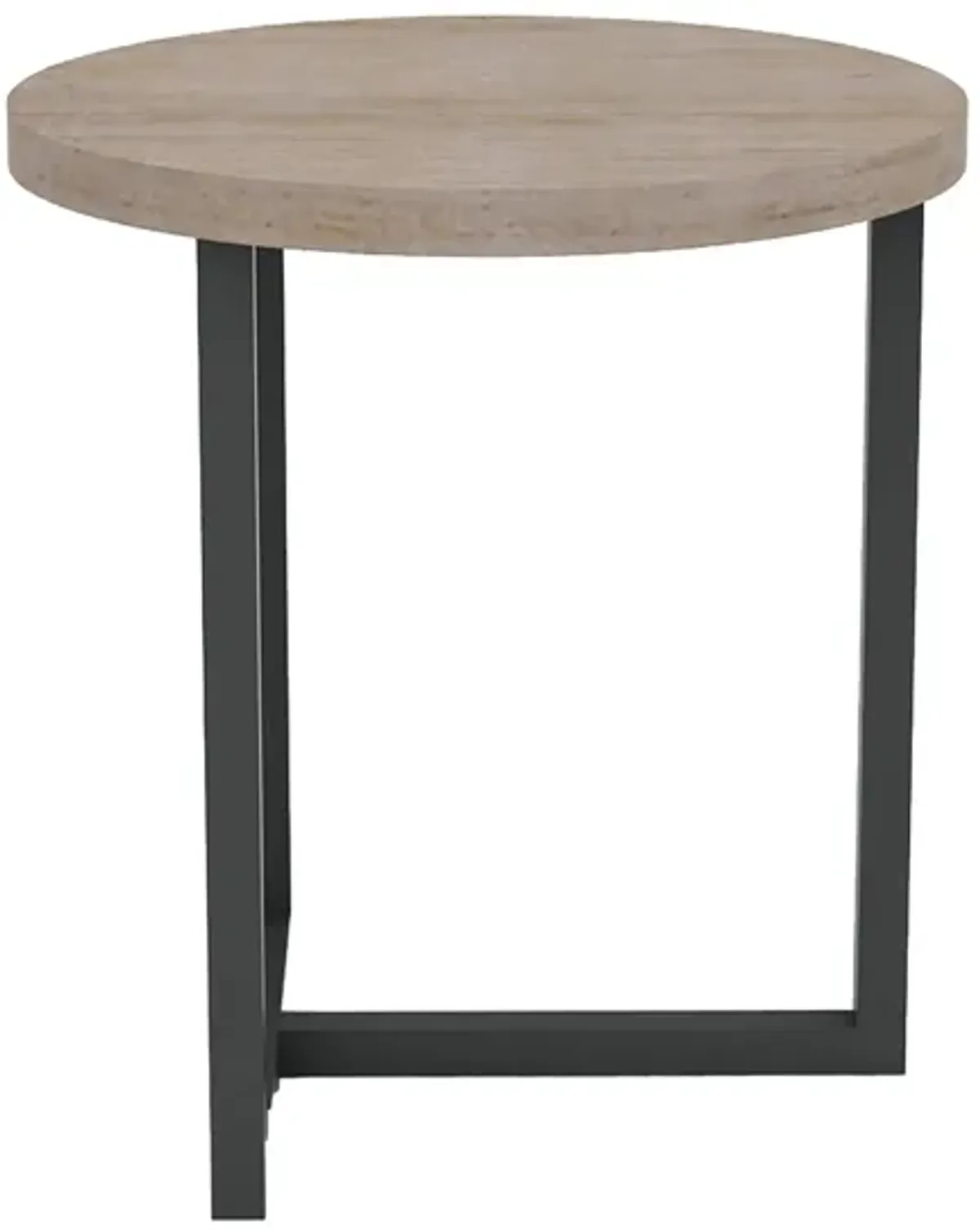 Irondale Round Side Table in Brown, Gray by LH Imports Ltd