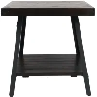 Chandler End Table in espresso brown by Emerald Home Furnishings