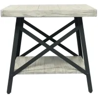 Chandler End Table in light gray by Emerald Home Furnishings