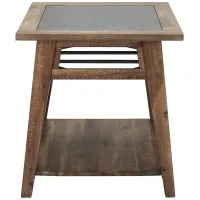 Spencer Rectangular End Table in Rough-Hewn Gray by Riverside Furniture