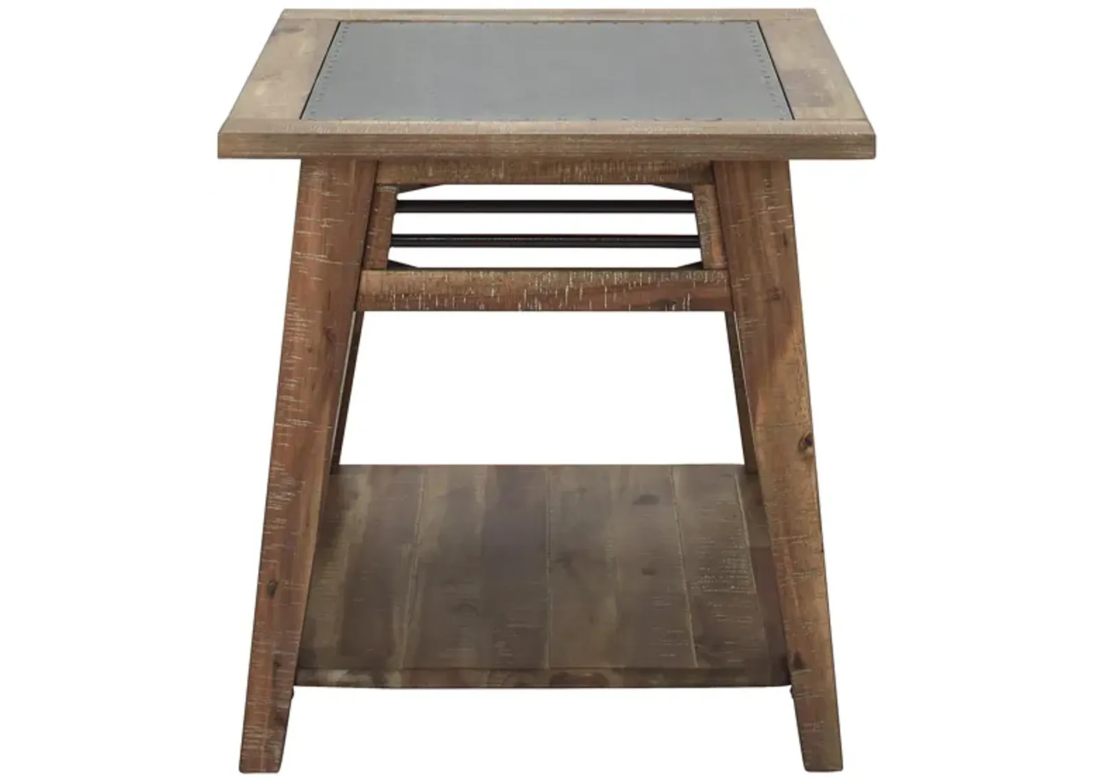 Spencer Rectangular End Table in Rough-Hewn Gray by Riverside Furniture