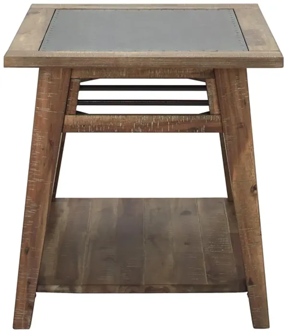 Spencer Rectangular End Table in Rough-Hewn Gray by Riverside Furniture