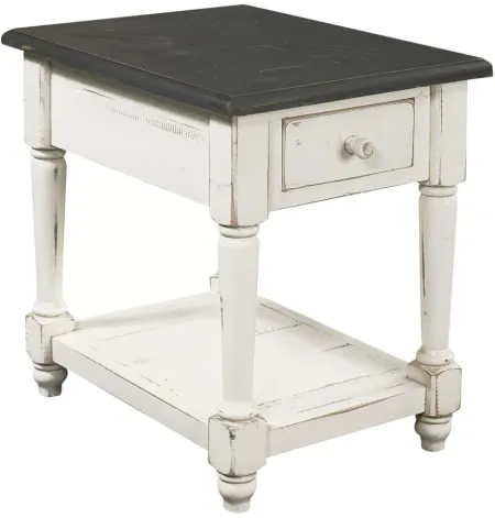 Hinsdale Chairside Table in Cottonwood by Aspen Home