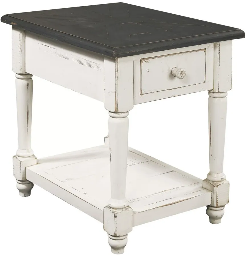 Hinsdale Chairside Table in Cottonwood by Aspen Home