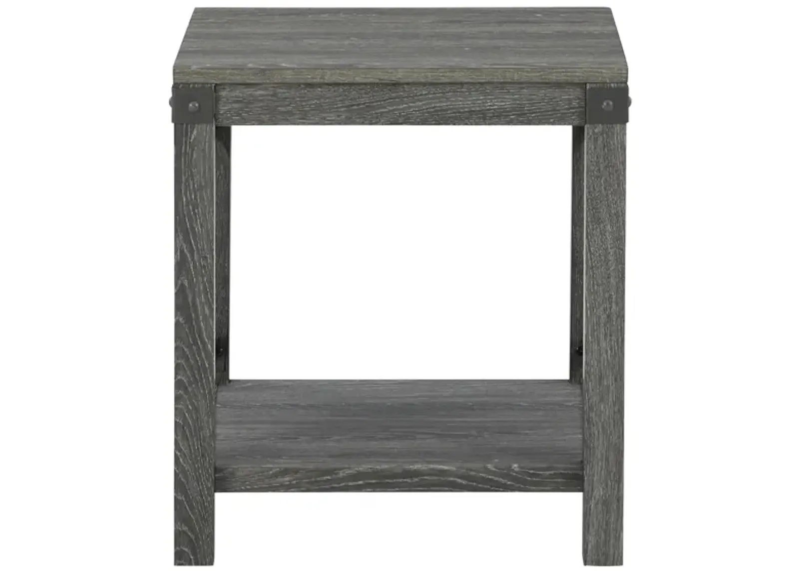 Wells Square End Table in Gray by Ashley Furniture