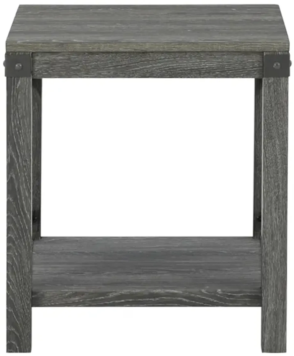 Wells Square End Table in Gray by Ashley Furniture