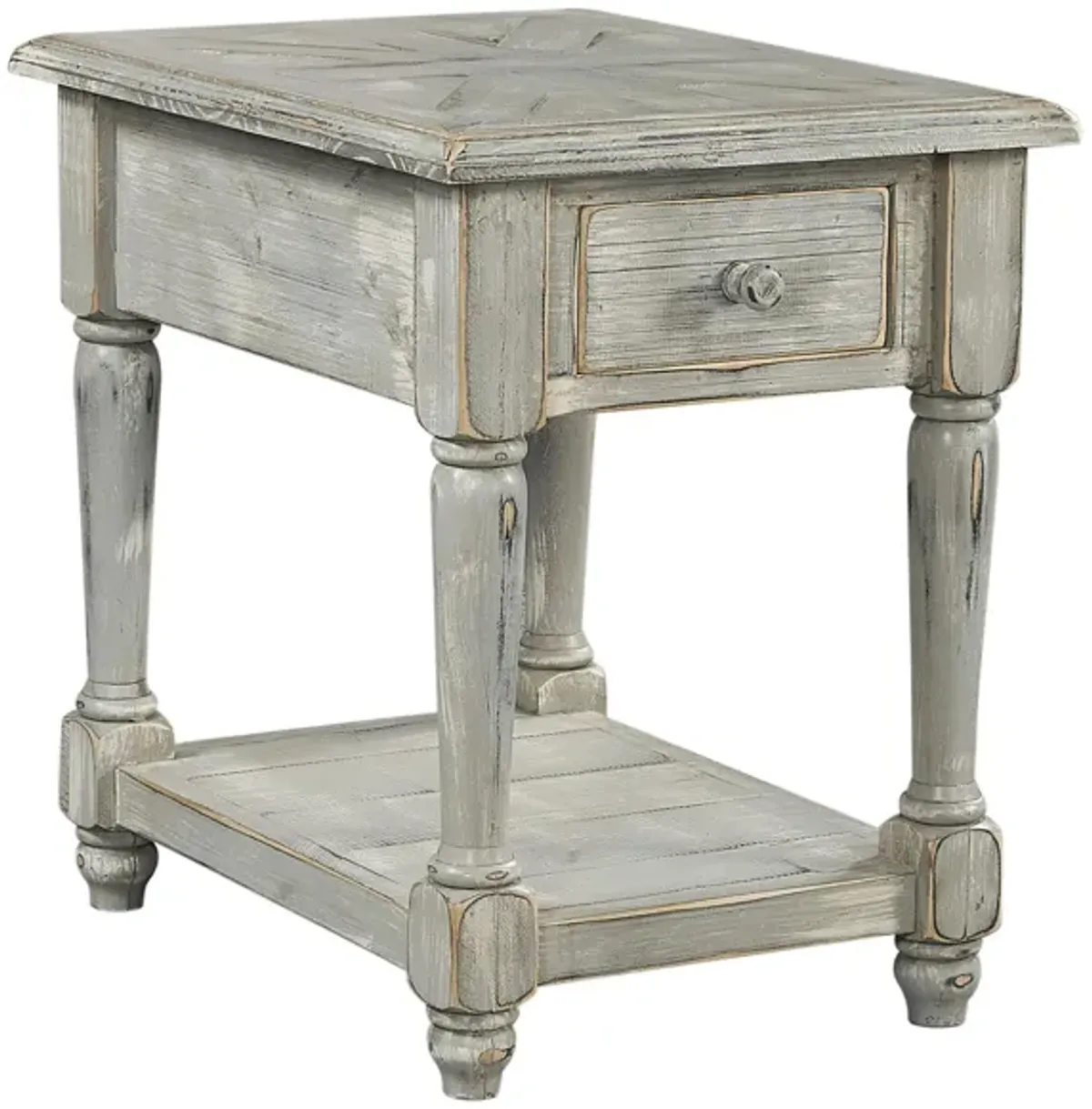 Hinsdale Chairside Table in Greywood by Aspen Home