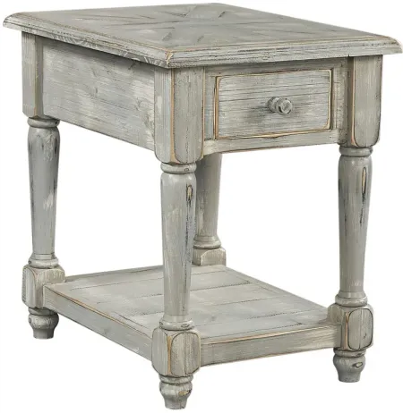 Hinsdale Chairside Table in Greywood by Aspen Home