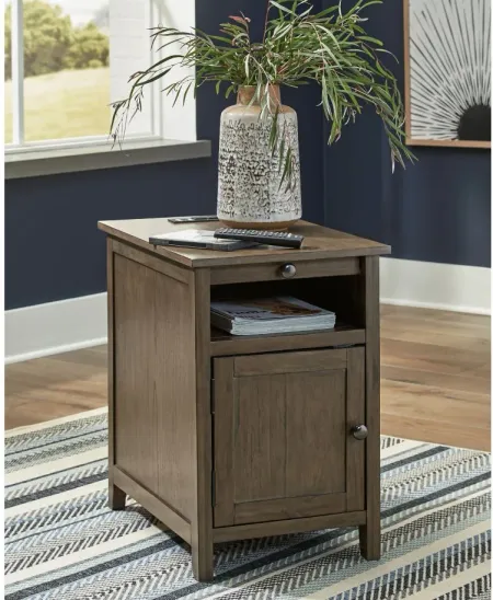 Treytown Chairside End Table in Grayish Brown by Ashley Express