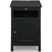Treytown Chairside End Table in Black by Ashley Express