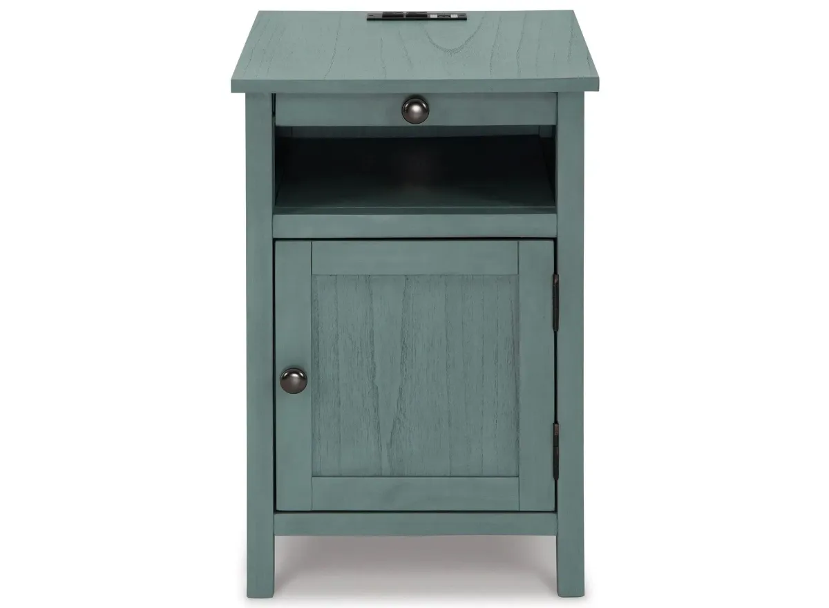 Treytown Chairside End Table in Teal by Ashley Express