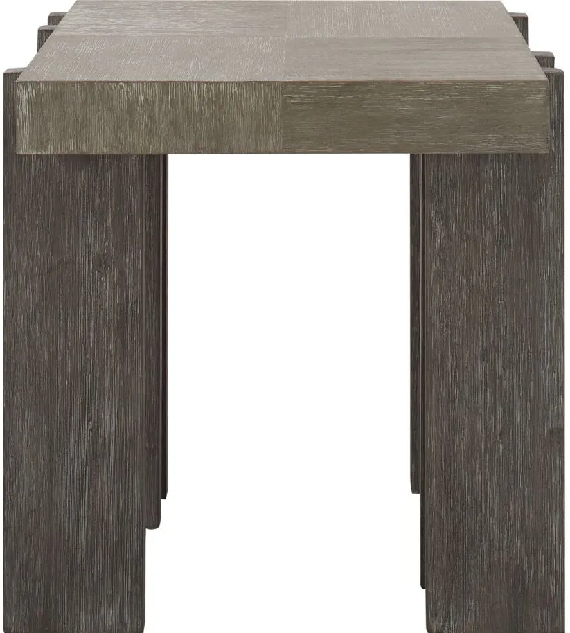 Blair End Table in Gray by Bernhardt
