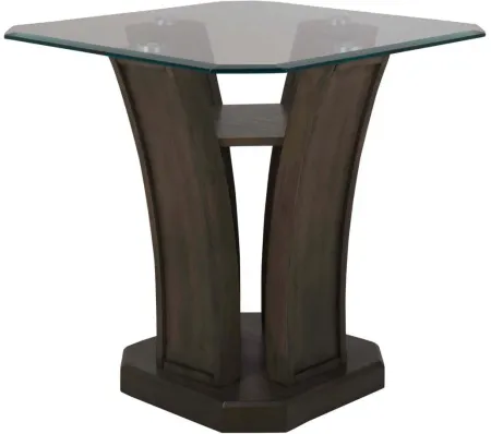 Tanny End Table in Gray by Elements International Group