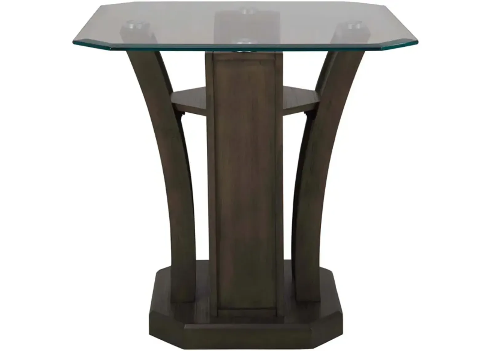 Tanny End Table in Gray by Elements International Group