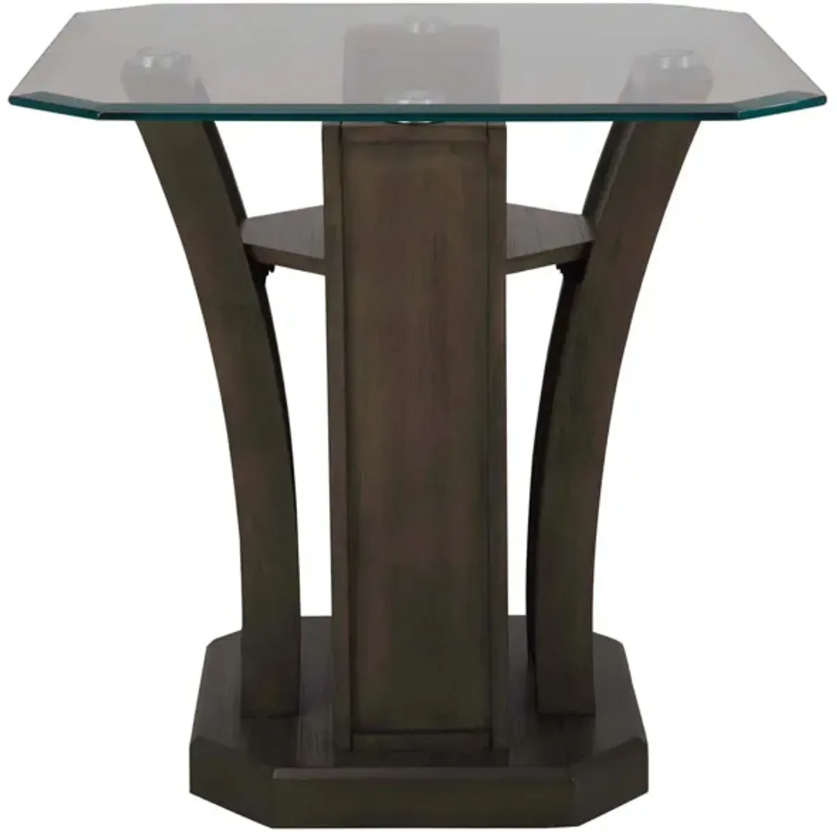 Tanny End Table in Gray by Elements International Group