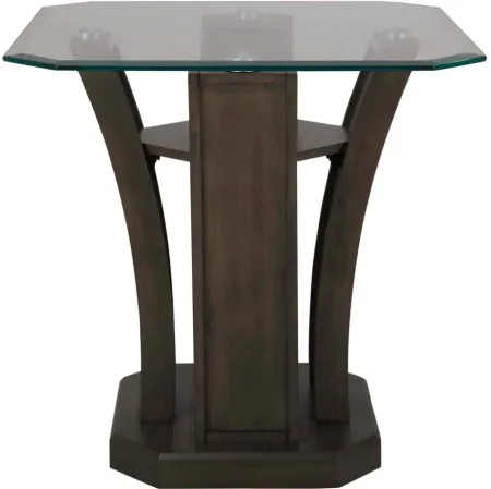Tanny End Table in Gray by Elements International Group