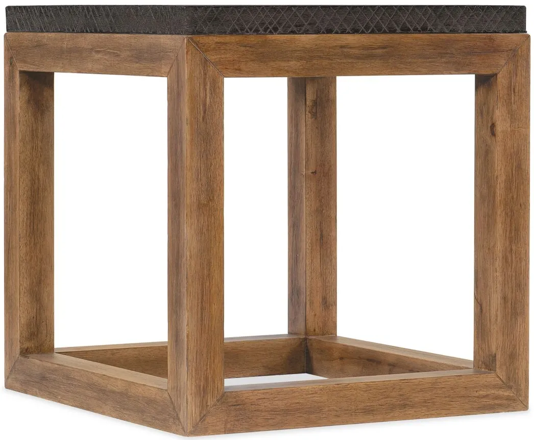 Big Sky End Table in Vintage Natural base: a warm, rustic, organic finish by Hooker Furniture