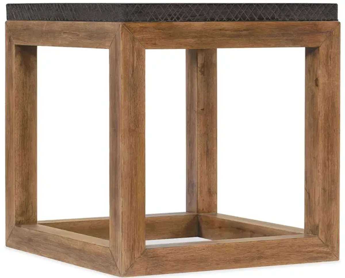 Big Sky End Table in Vintage Natural base: a warm, rustic, organic finish by Hooker Furniture