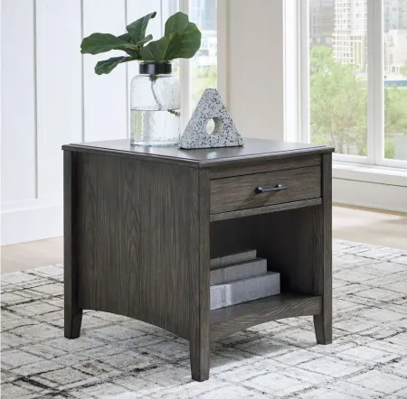 Montillan End Table in Grayish Brown by Ashley Furniture