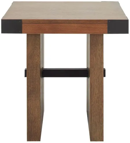 Torino Square End Table in Dry Cask Oak by Lane Furniture
