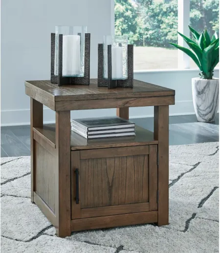 Boardernest End Table in Brown by Ashley Furniture