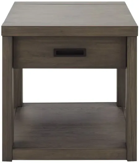 Riata Rectangular End Table in Gray Wash by Riverside Furniture