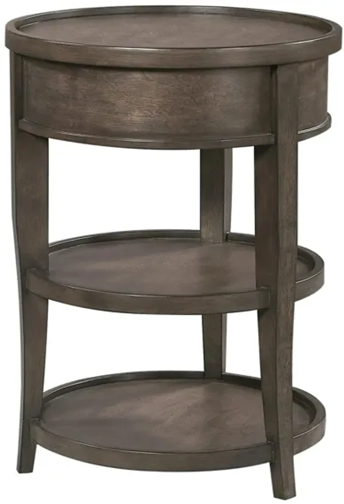 Blakely Round Chairside Table in Sable by Aspen Home