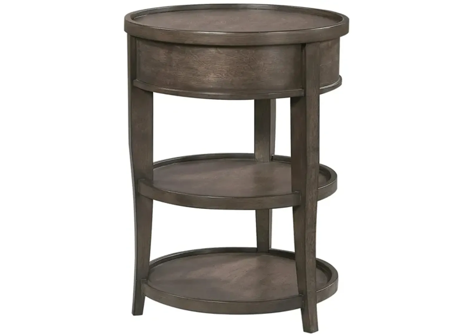 Blakely Round Chairside Table in Sable by Aspen Home