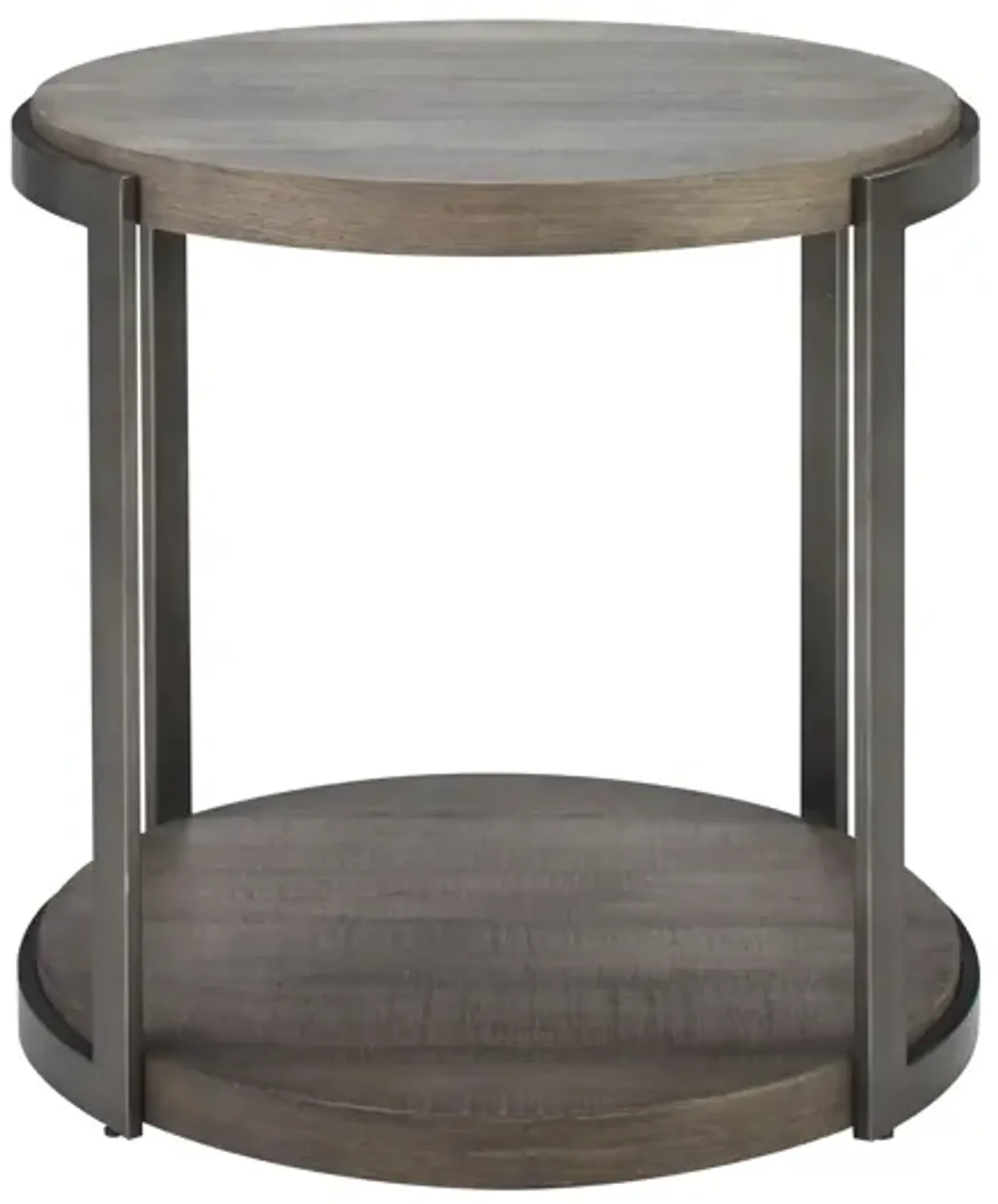 Lucinda Round End Table in Gauntlet Gray by Liberty Furniture