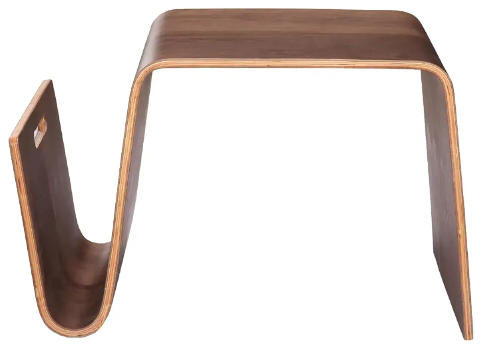 Brookside End Table in Walnut by Manhattan Comfort