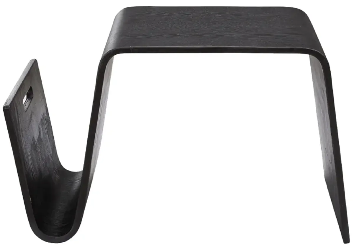 Brookside End Table in Black by Manhattan Comfort