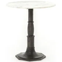 Clio Round End Table in Carbon Wash by Four Hands