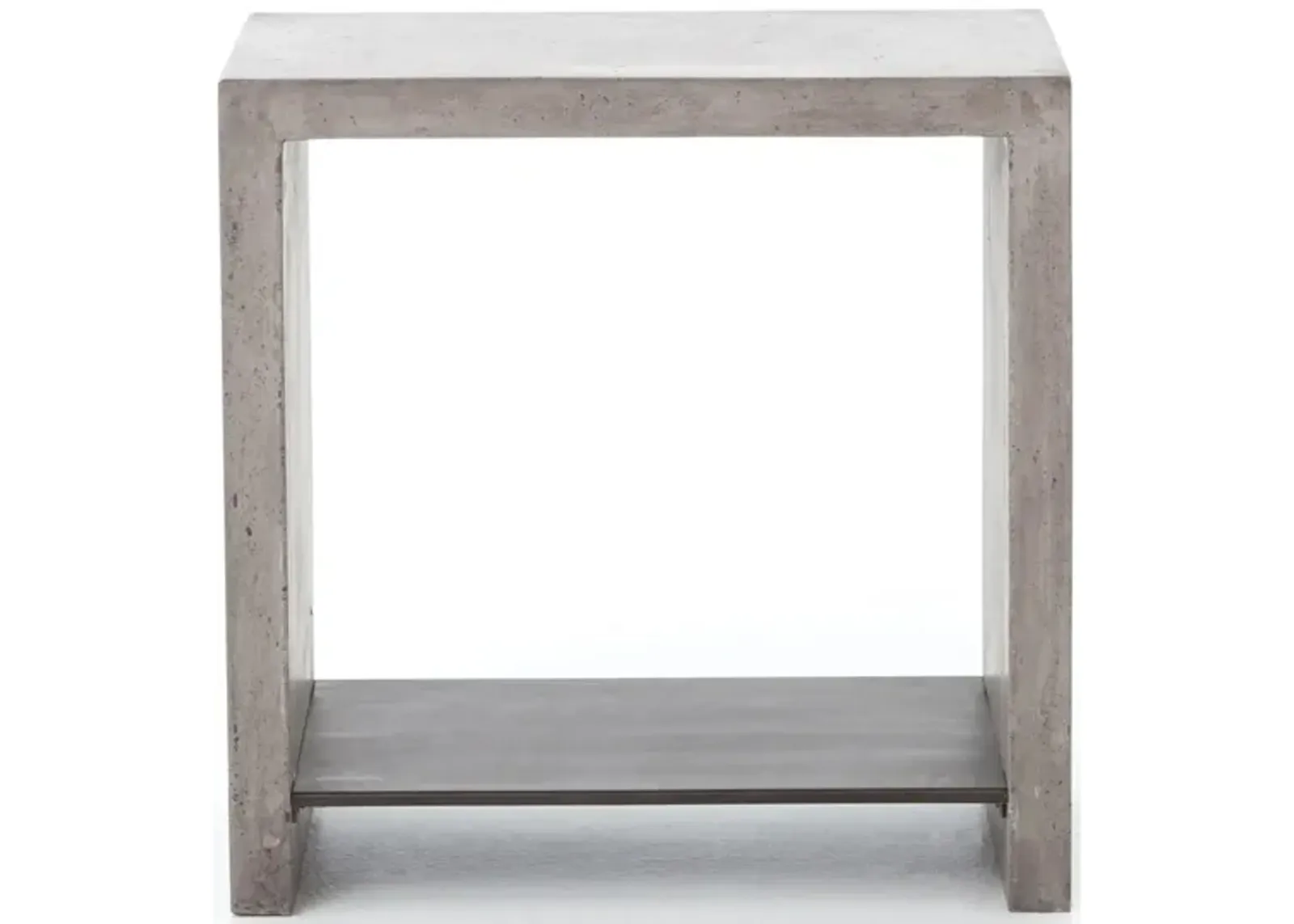 Hugo Rectangular End Table in Dark Gray by Four Hands