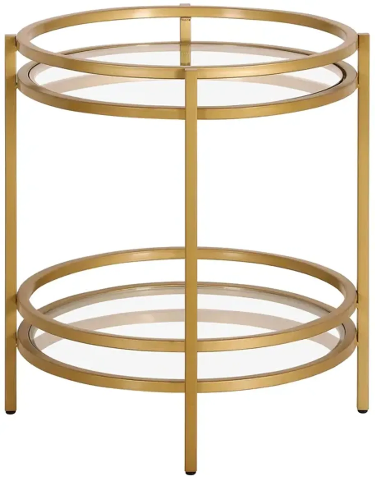 Clifton End Table in Brass by Hudson & Canal