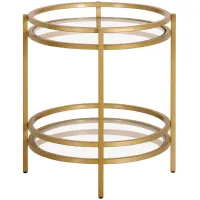 Clifton End Table in Brass by Hudson & Canal
