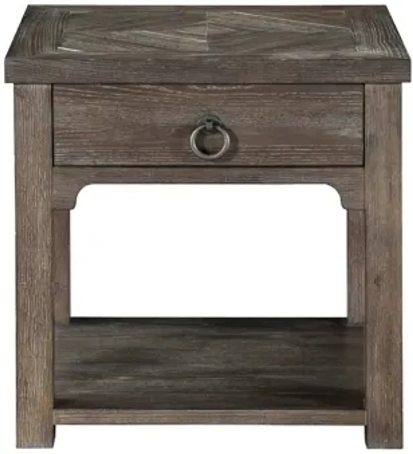 Woodsman End Table in Driftwood Brown by Homelegance