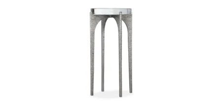 Chapman Martini Table in Unique hand-hammered forged pewter finish by Hooker Furniture