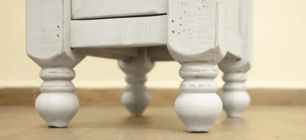 Stone Rectangular Chairside Table