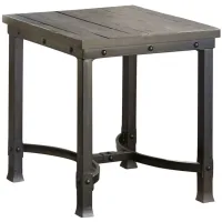 Ambrose End Table in Dark brown rustic honey finish by STEVE SILVER COMPANY