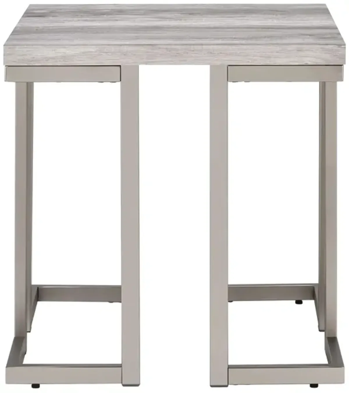 David End Table in Grey Driftwood by STEVE SILVER COMPANY