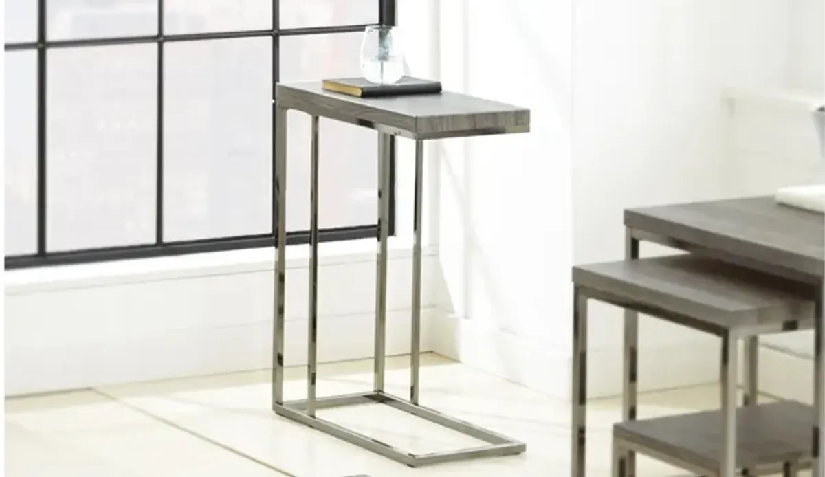 Lucia Chairside End Table w/Nickel