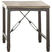 Jersey End Table in Antique Tobacco Finish by STEVE SILVER COMPANY