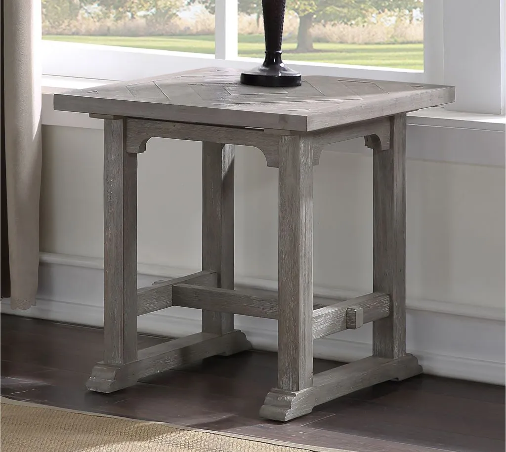 Whitford End Table in Dove Gray Finish by STEVE SILVER COMPANY