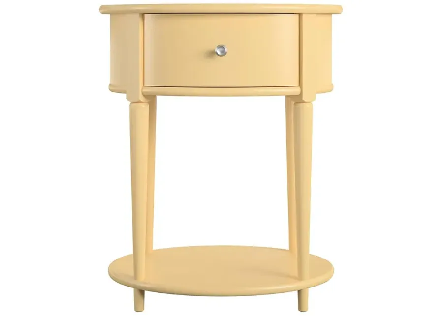 Ameriwood Home Aurora End Table in Yellow by DOREL HOME FURNISHINGS