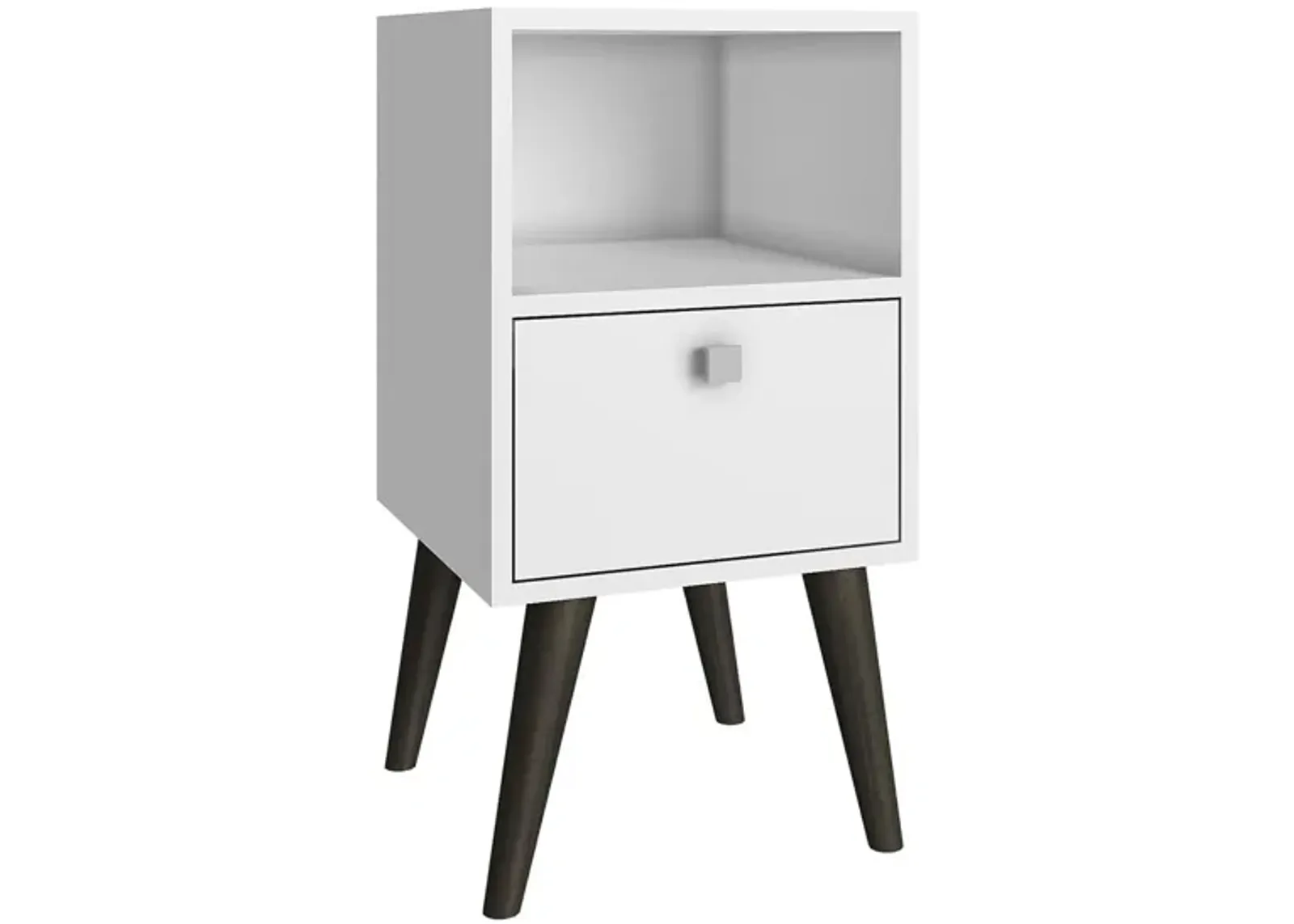 Abisko Side Table in White by Manhattan Comfort