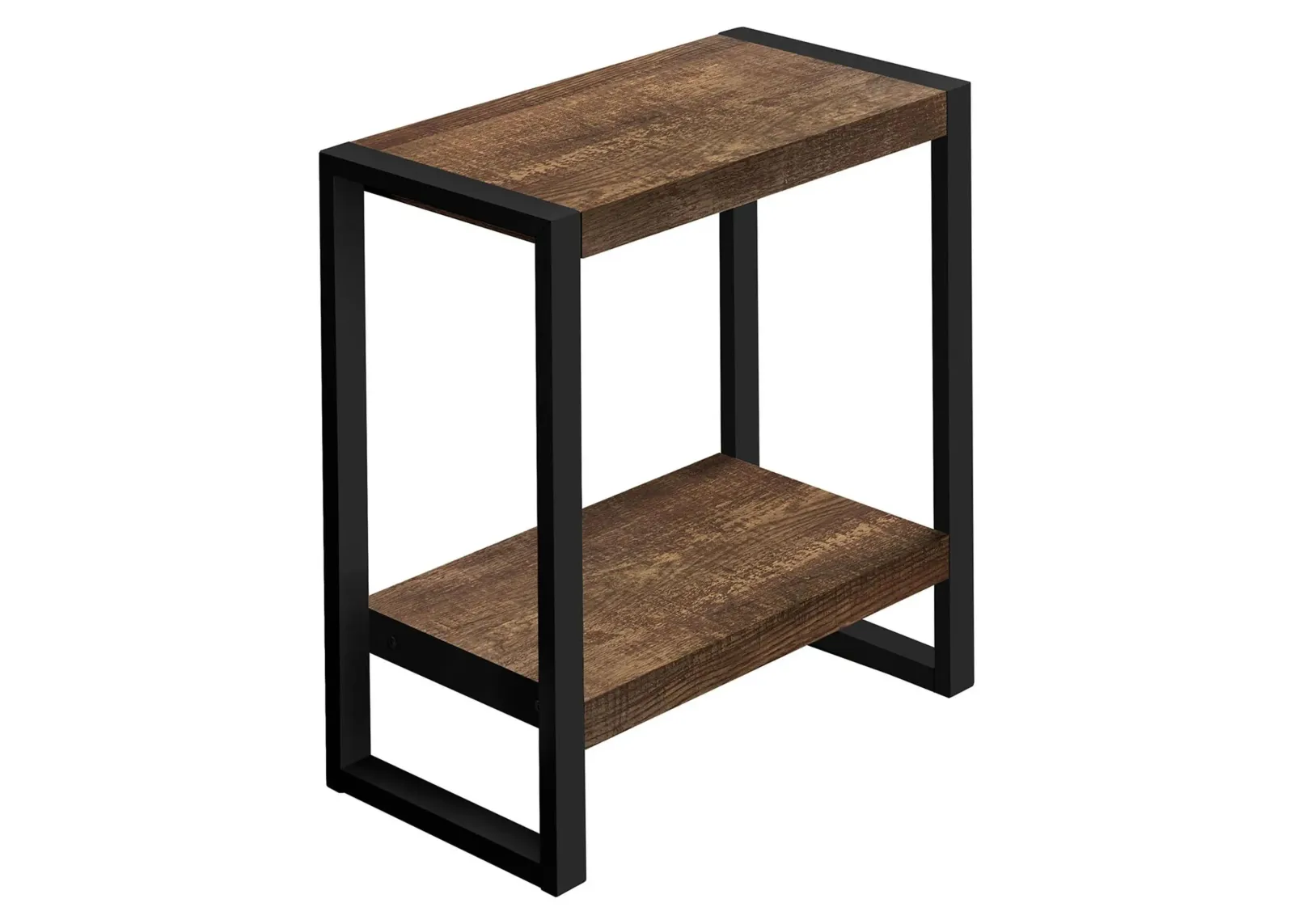 Jodie Two Tier End Table in Brown by Monarch Specialties