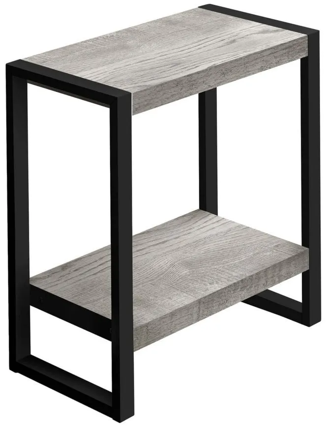 Jodie Two Tier End Table in Gray by Monarch Specialties