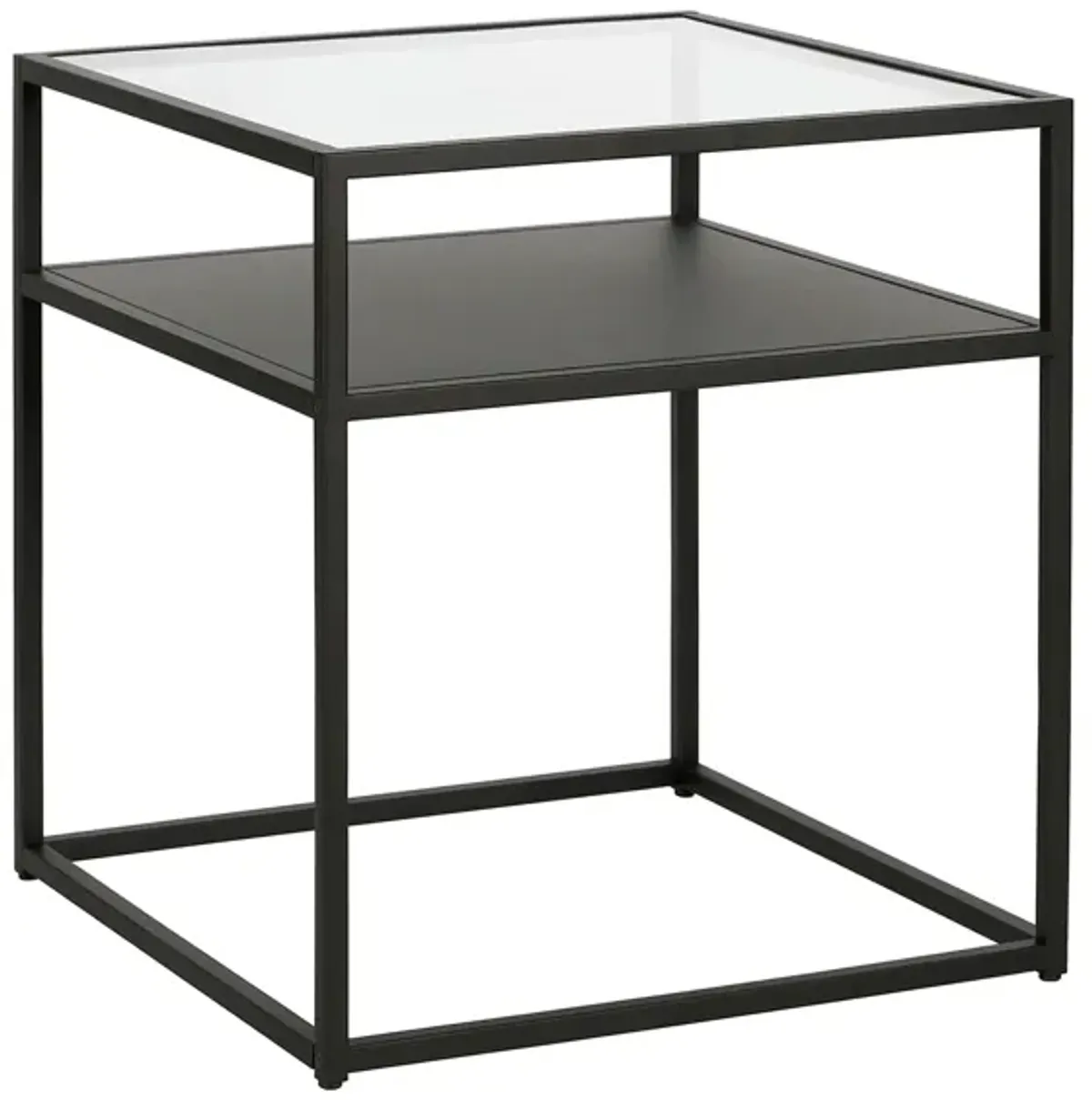 Ada Square Side Table in Blackened Bronze by Hudson & Canal