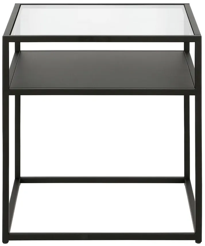 Ada Square Side Table in Blackened Bronze by Hudson & Canal