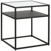 Ada Square Side Table in Blackened Bronze by Hudson & Canal